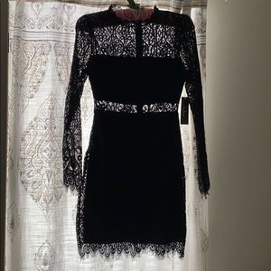 LuLu’s black lace cocktail dress